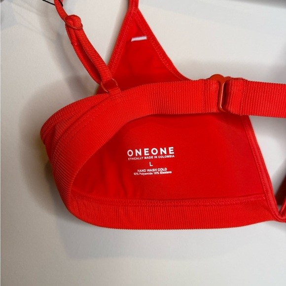 Women's Red Jenna swim top OneOne swim - Picture 5 of 8